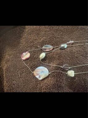 Multi-Strand Beaded Shell Necklace